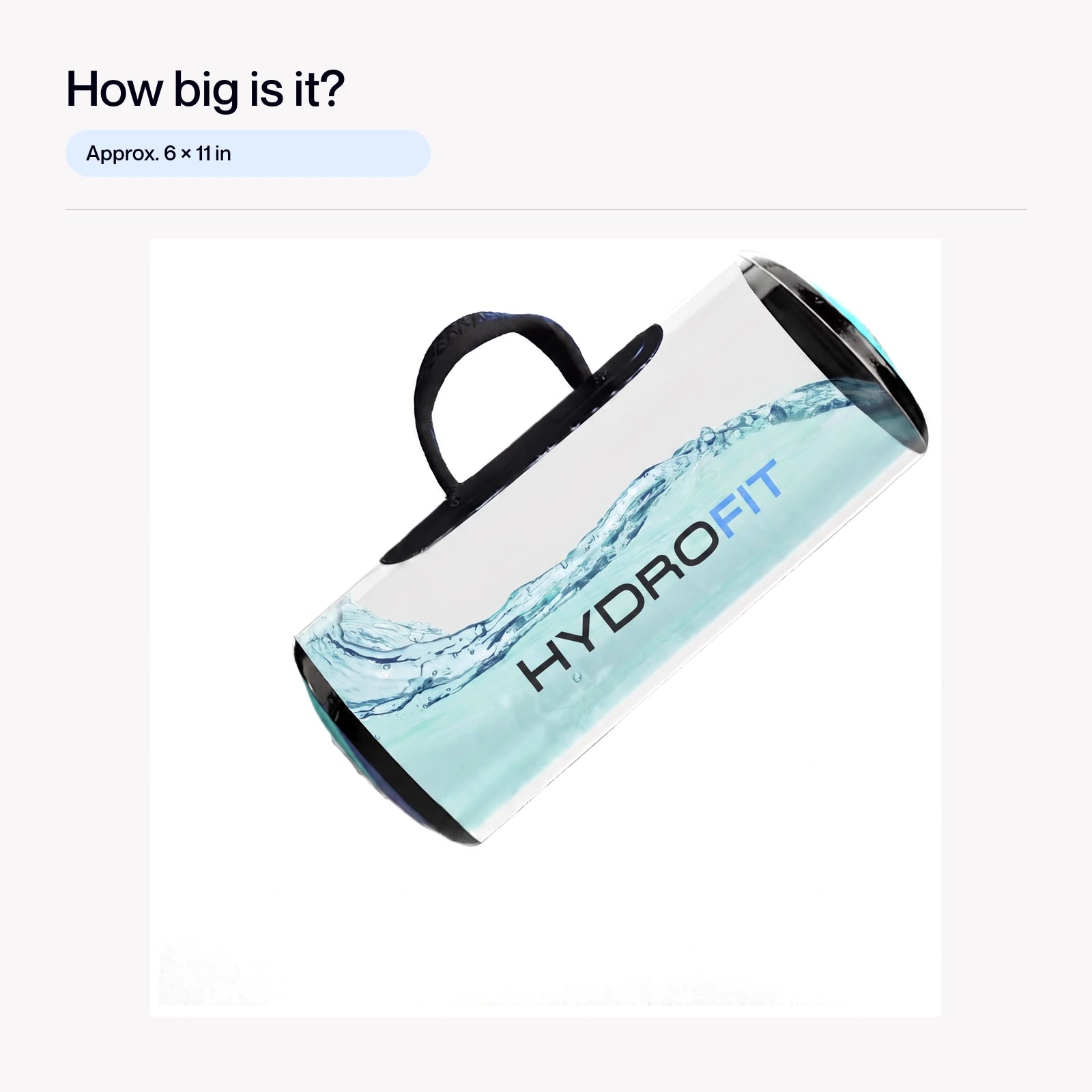 HydroFit Kettle Trainer dimensions.