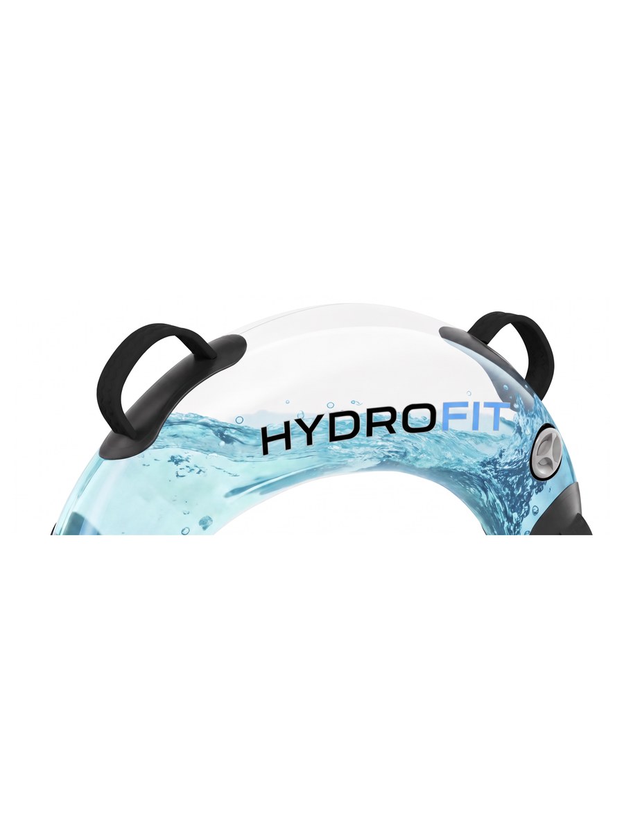 A tilted water-filled vessel, the surface holding level against the curve of the shell.